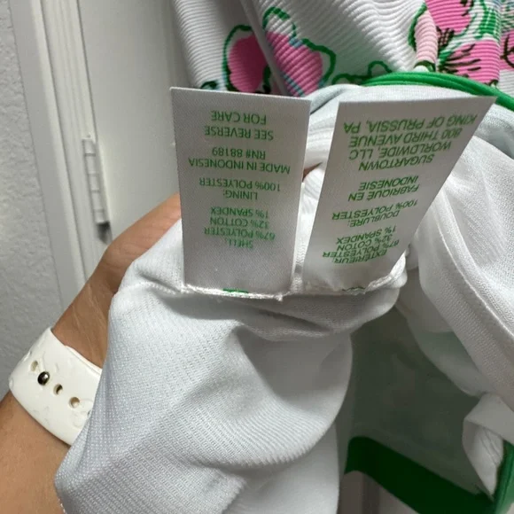 Lilly Pulitzer Del Rey shift stretch dress size 8 orchids on the avenue - Picture 3 of 8